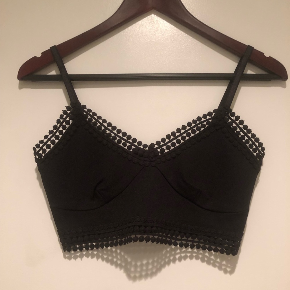 For Love and Lemons Black Crop Top/Bralette